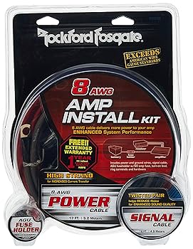 Amazon.com: Rockford Fosgate 8 AWG Amplifier Install Kit